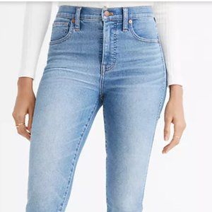 10" High-Rise Skinny Jeans in Ainsworth Wash: Raw-Hem Size 27